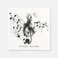 Music Note Luxury black and white Personalised