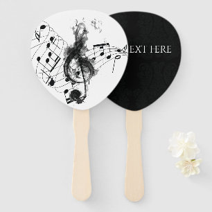 Music Note Luxury design Hand Fan