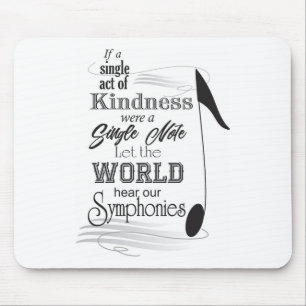 Music note mouse pad