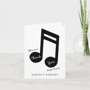 Music Note Musician Teacher Note Card