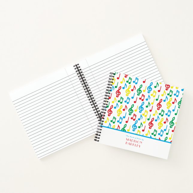 Music Note Musician Teacher Notebook (Inside)