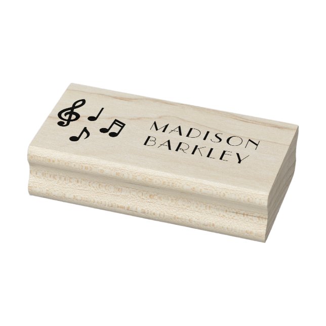 Music Note Musician Teacher Rubber Stamp (Stamp)