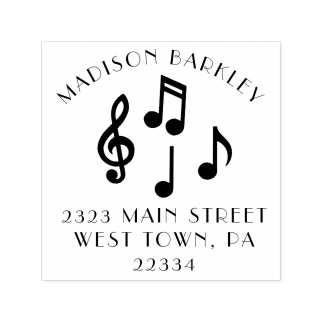 Music Note Musician Teacher Self-inking Stamp (Design)