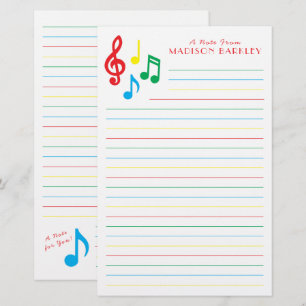 Music Note Musician Teacher Stationery
