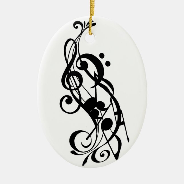 music note ornament (Front)