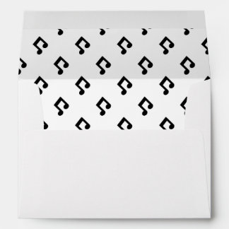 Music Note Pattern Envelope