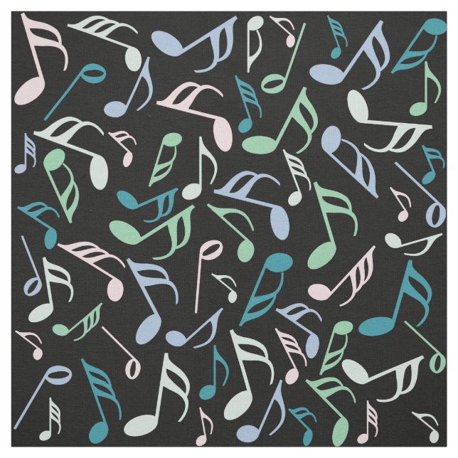 Music Note Pattern Fabric (Swatch)