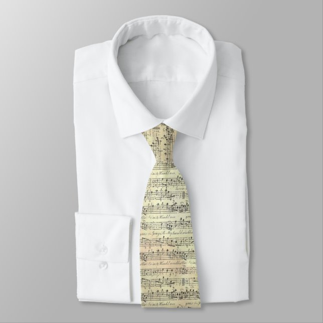 music note Pattern Music Theme Tie (Tied)