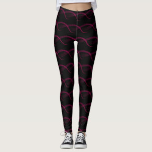 Music Note Pattern Neck Tie Leggings