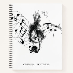 Music Note Personalised Luxury Notebook