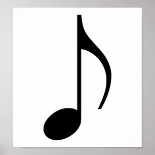 Music note poster