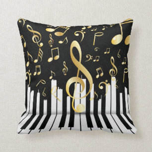 Music Note Royal piano keys Cushion