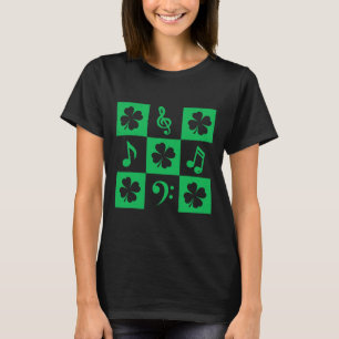 Music Note Shamrock St Patricks Day Musician Music T-Shirt