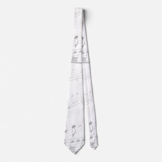 Music Note Sheet Music Tie (Front)
