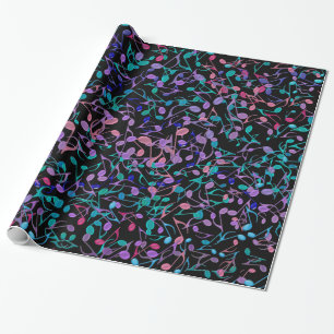 Music Note Splash Wrapping Paper