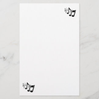 Music Note Stationary Stationery