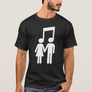 Music Note Stick Love Figure Concert T-Shirt