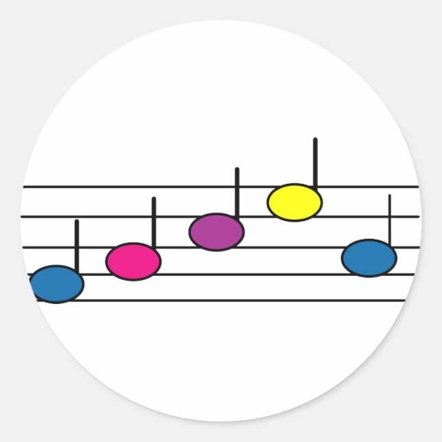 Music note sticker (Front)