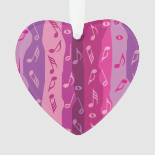 Music Note Stripes Ornament
