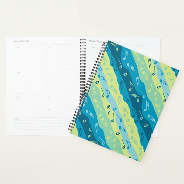 Music Note Stripes  Planner (Display)