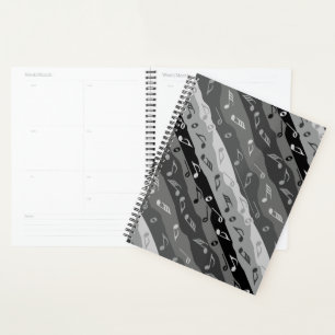 Music Note Stripes  Planner
