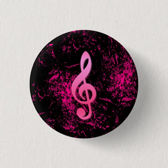 Music Note Symbol Button (Front)