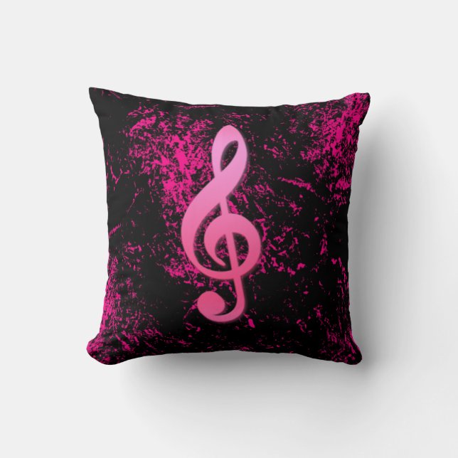 Music Note Symbol Pillow (Front)