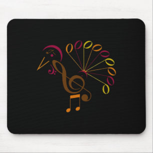 Music Note Symbol Turkey Music Teacher Thanksgivin Mouse Mat