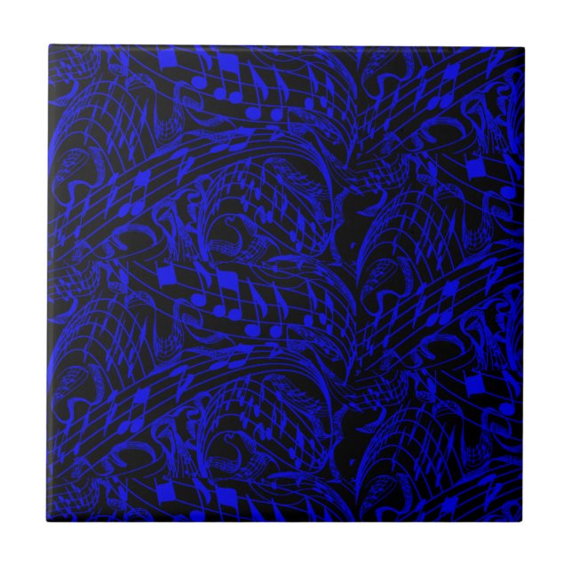 MUSIC NOTES-2... CERAMIC TILE (Front)