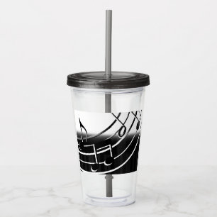 Music Notes Acrylic Tumbler