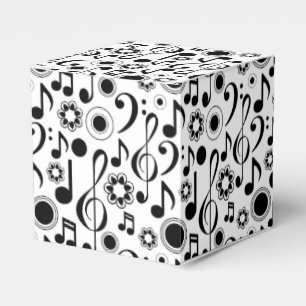 Music Notes and Clefs Favour Box