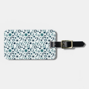 Music Notes and Clefs Luggage Tag