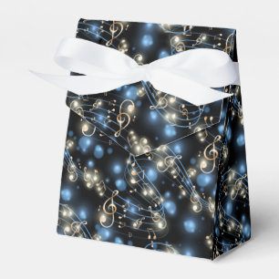 Music Notes and Holiday Party Lights Favour Box