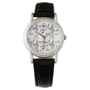 music notes art watch