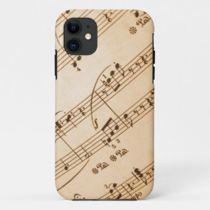 Music Notes Background iPhone 11 Case