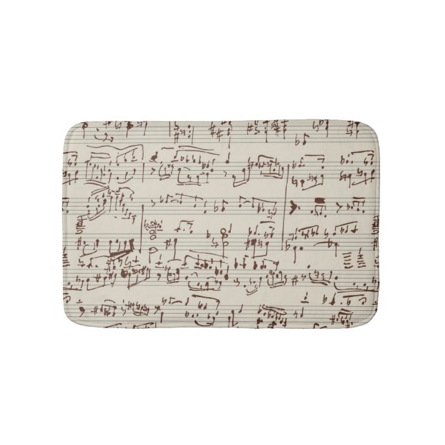 Music notes bath mat (Front)