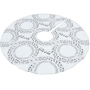 Music Notes Brushed Polyester Tree Skirt