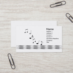 Music Notes Business Card