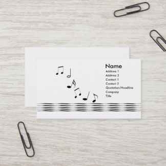 Music Notes Business Card