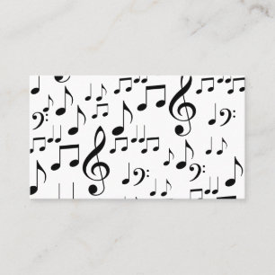 Music Notes Business Cards