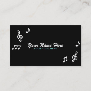 Music Notes Business Cards