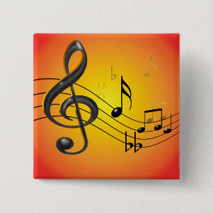 Music Notes Button