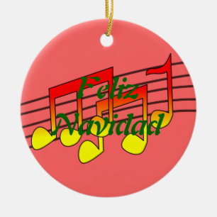 music notes ceramic tree decoration
