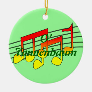 music notes ceramic tree decoration