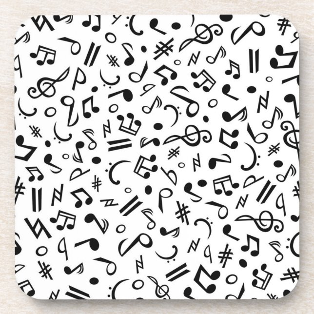 music notes coaster (Front)