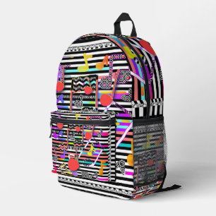 Music Notes Colourful  Printed Backpack