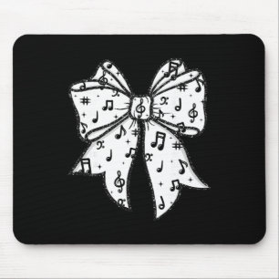 Music Notes Coquette Bow Music Teacher School Musi Mouse Mat
