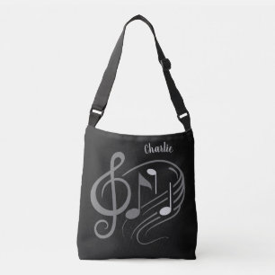 Music Notes custom name bags