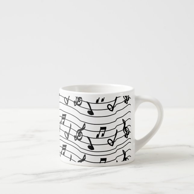 Music Notes  Espresso Cup (Right)