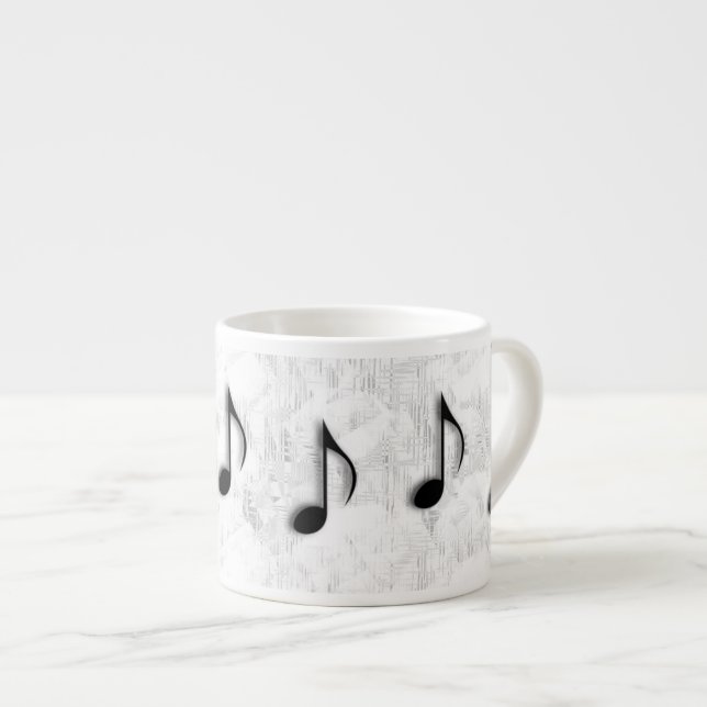 Music Notes Espresso Mug (Front Right)